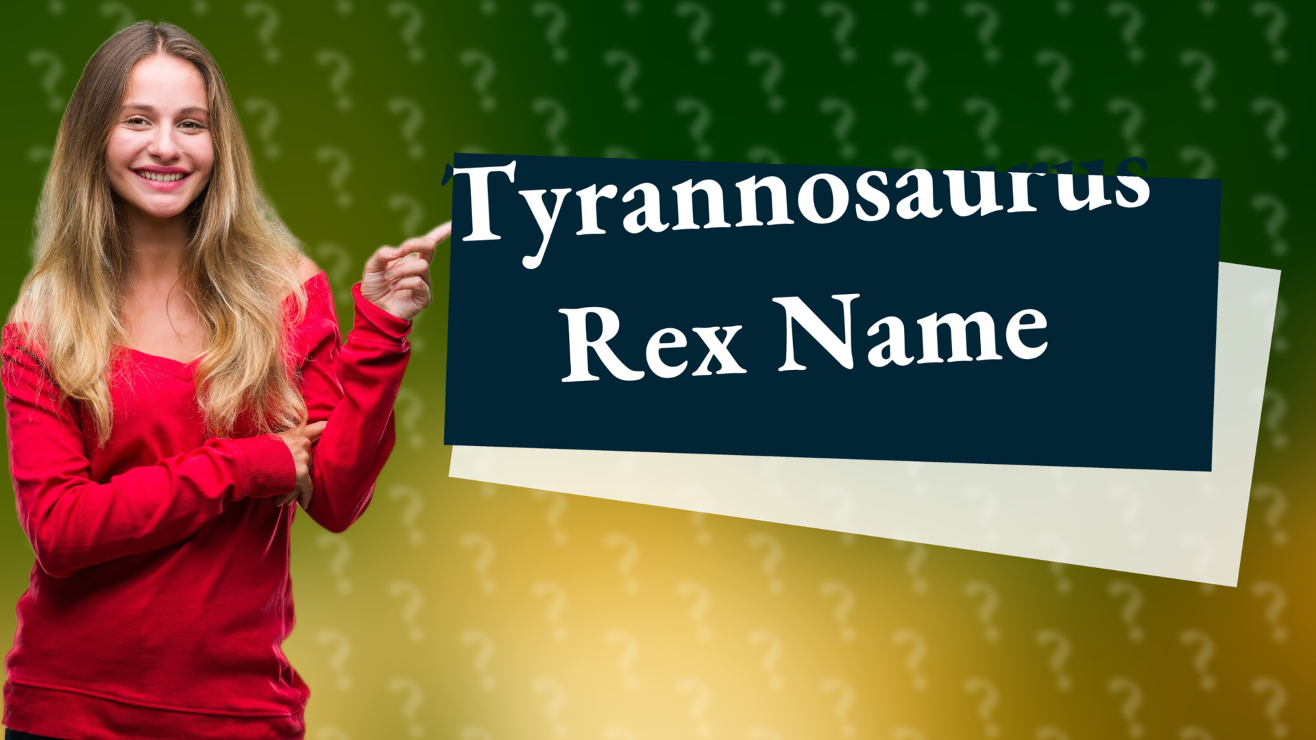Tyrannosaurus Rex Name