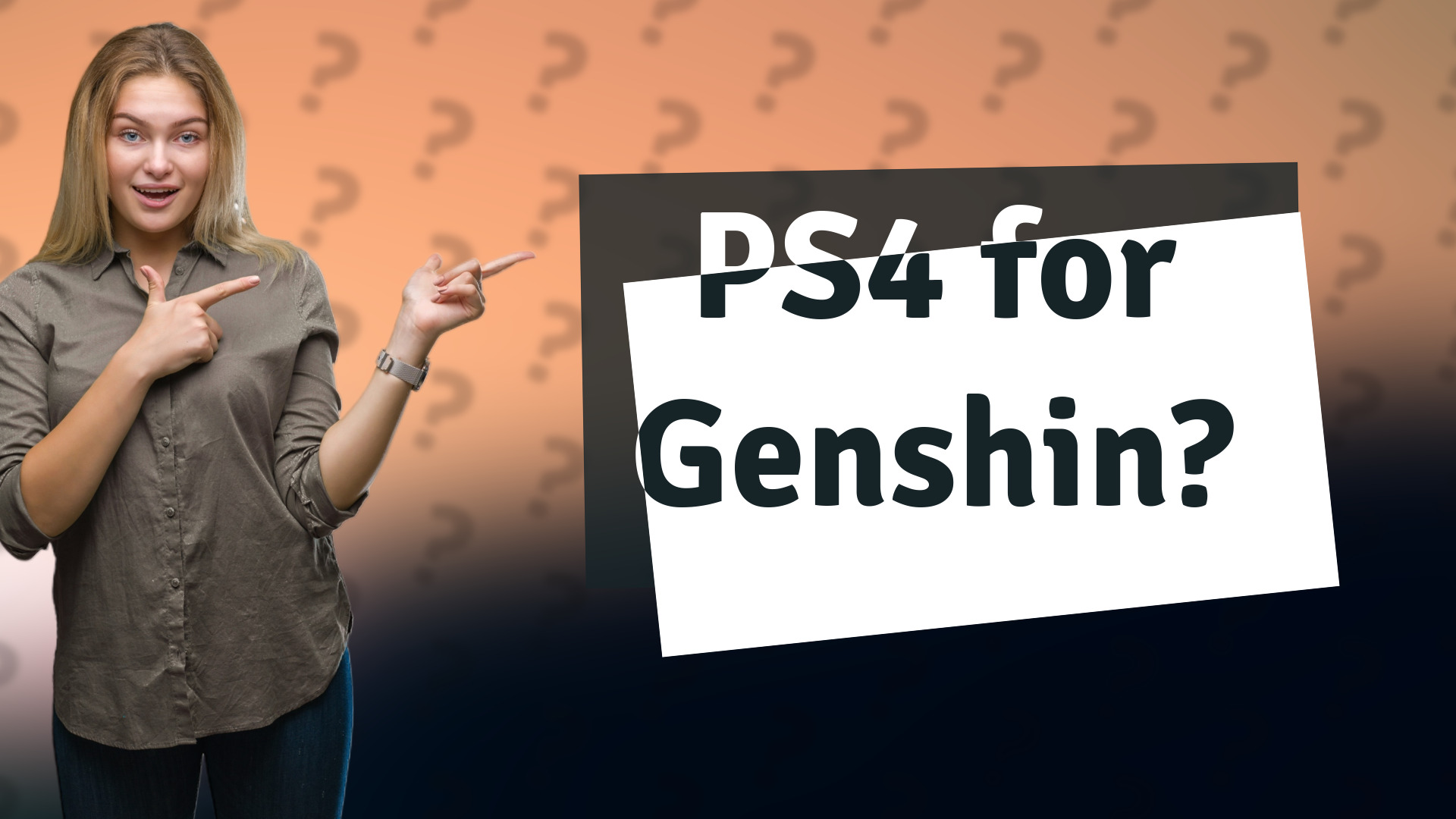 PS4 for Genshin?