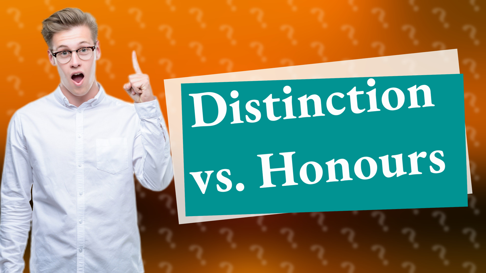 Distinction vs. Honours