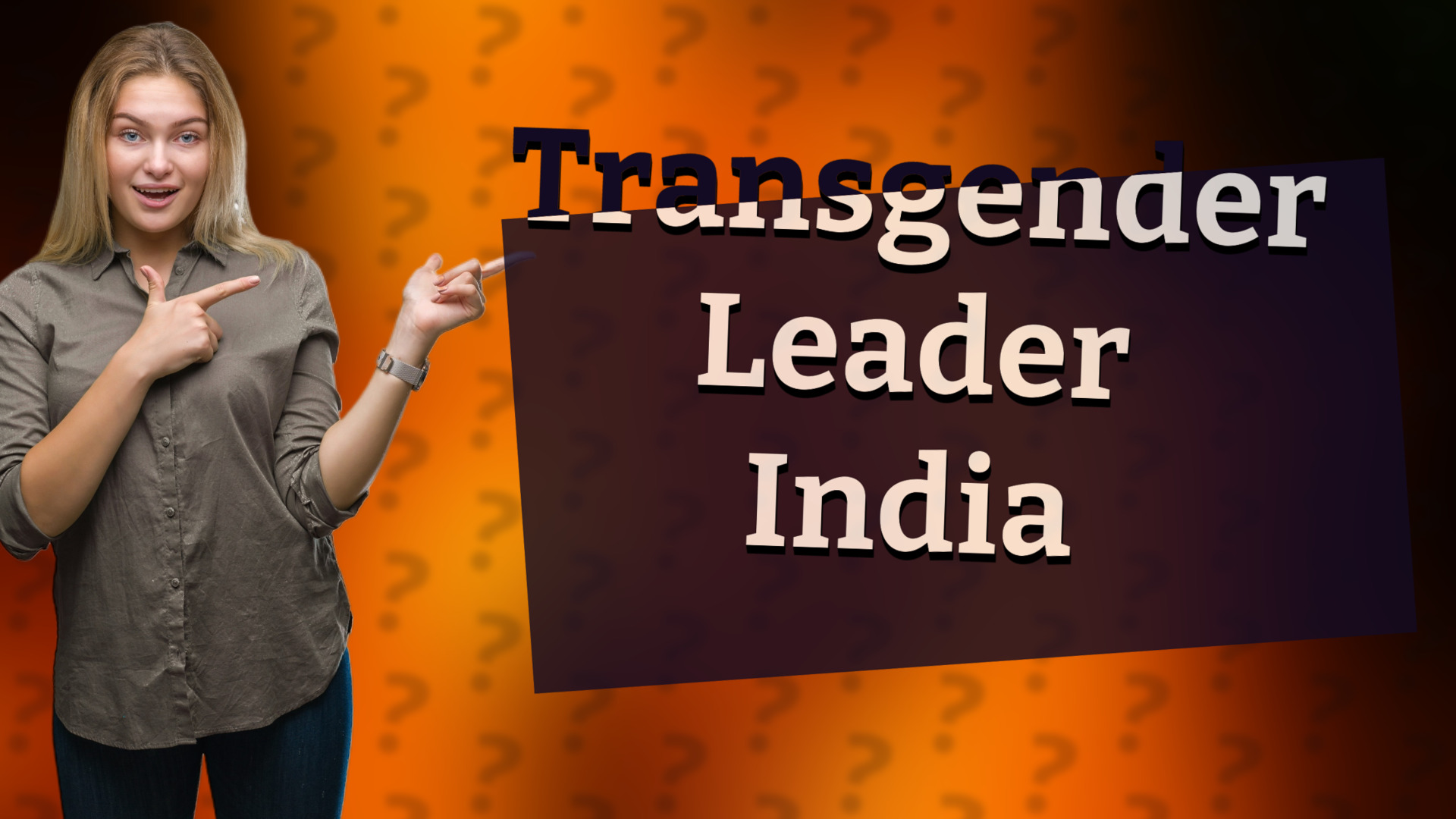 Transgender Leader India