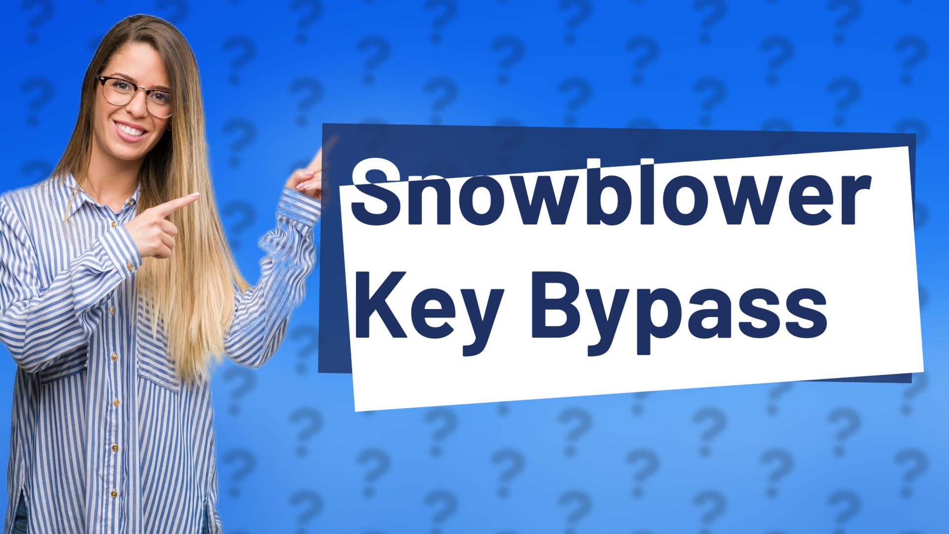 Snowblower Key Bypass