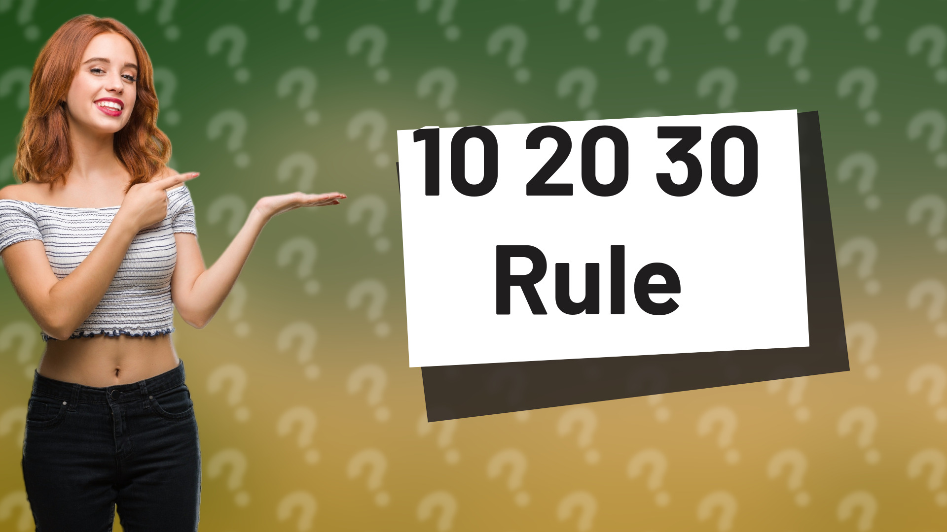 10 20 30 Rule