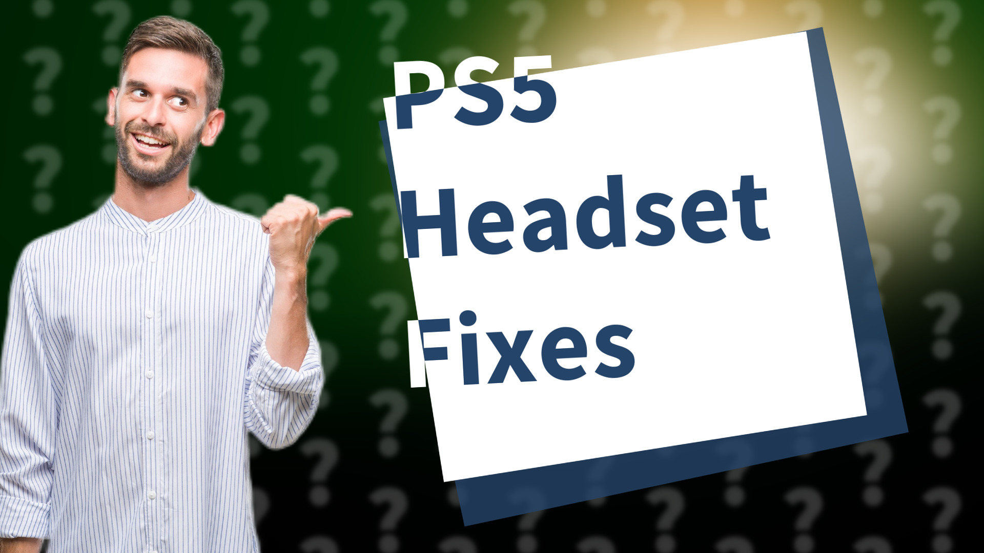 PS5 Headset Fixes