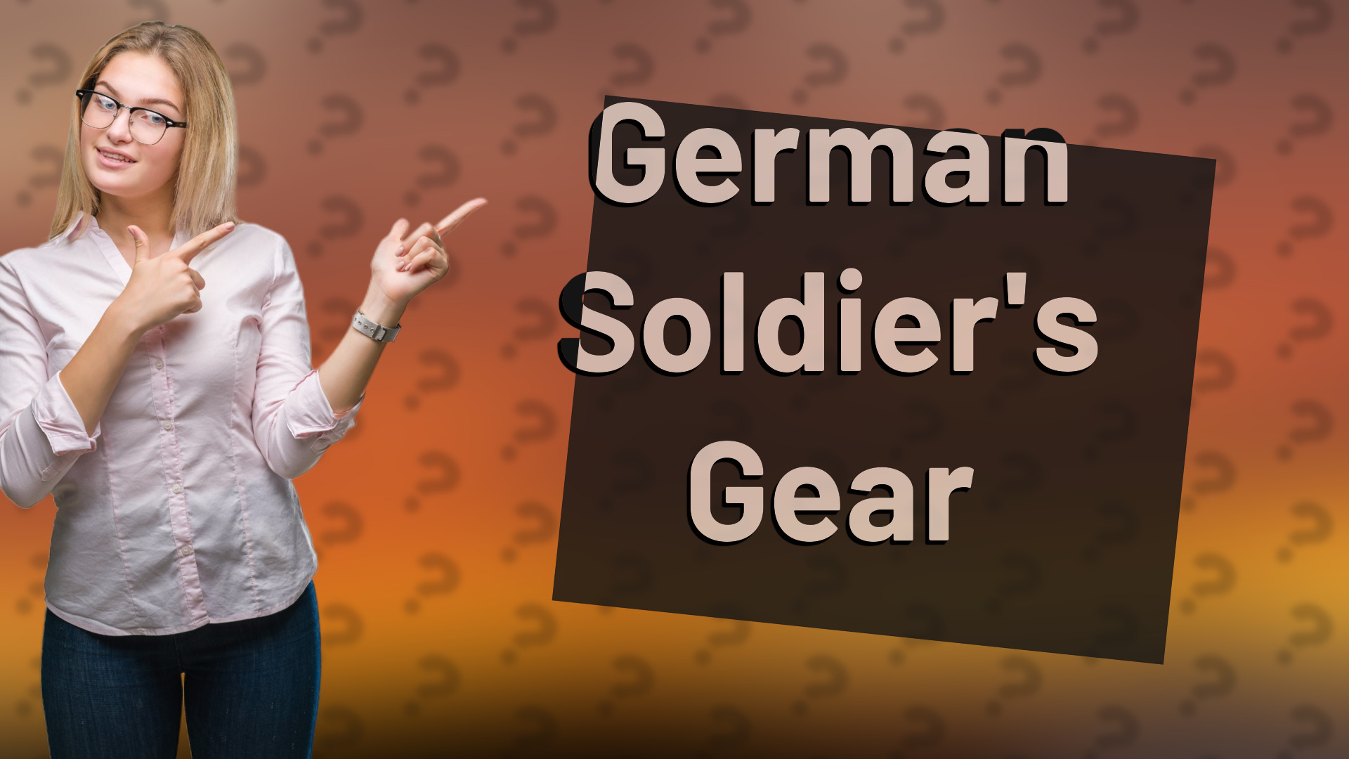 German Soldier's Gear