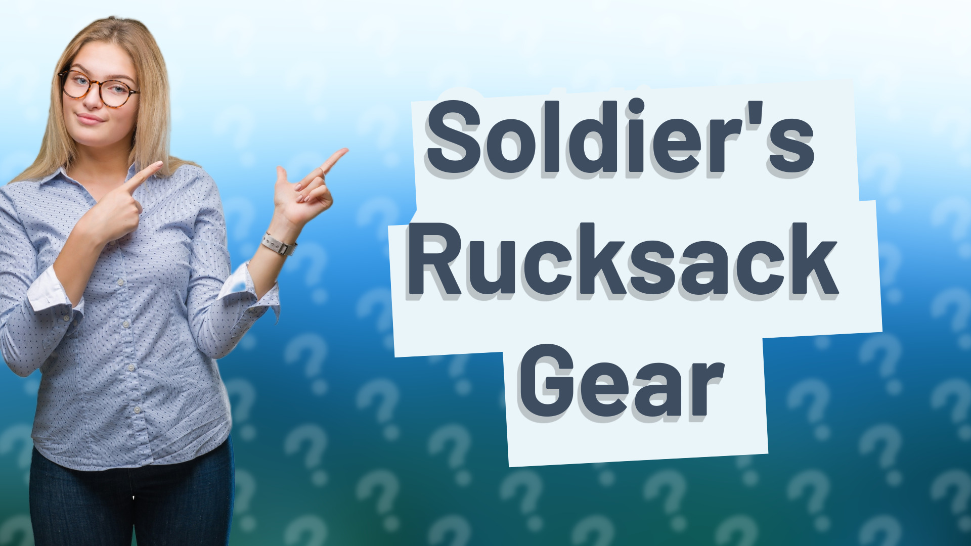 Soldier's Rucksack Gear