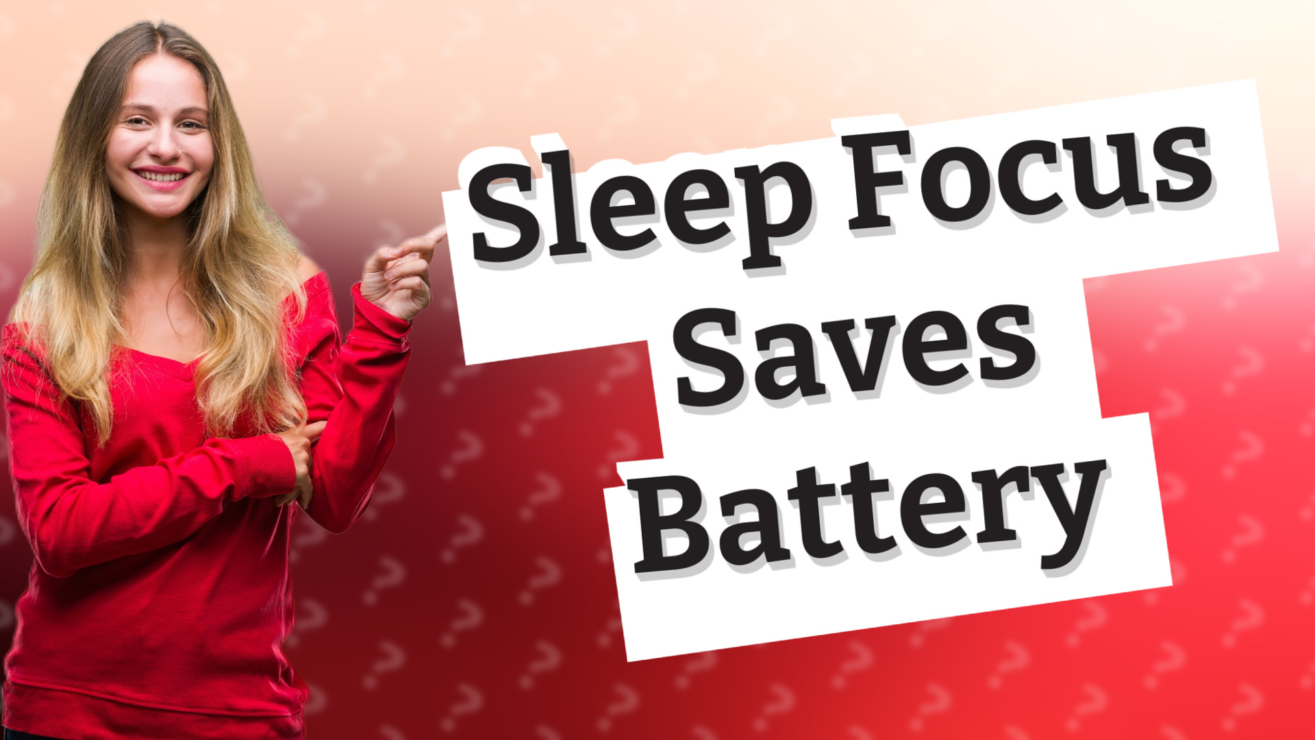 Sleep Focus Saves Battery