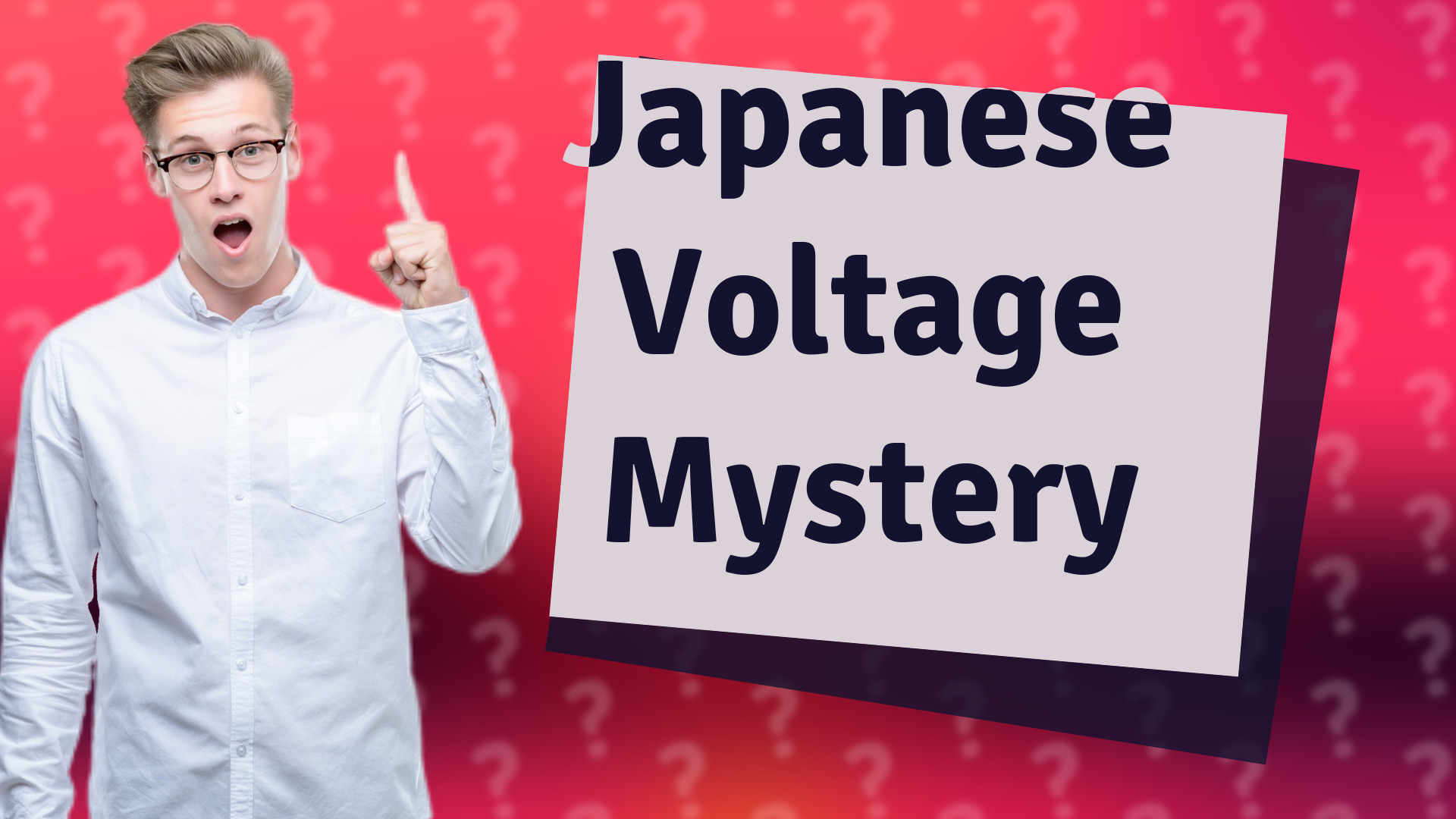 Japanese Voltage Mystery