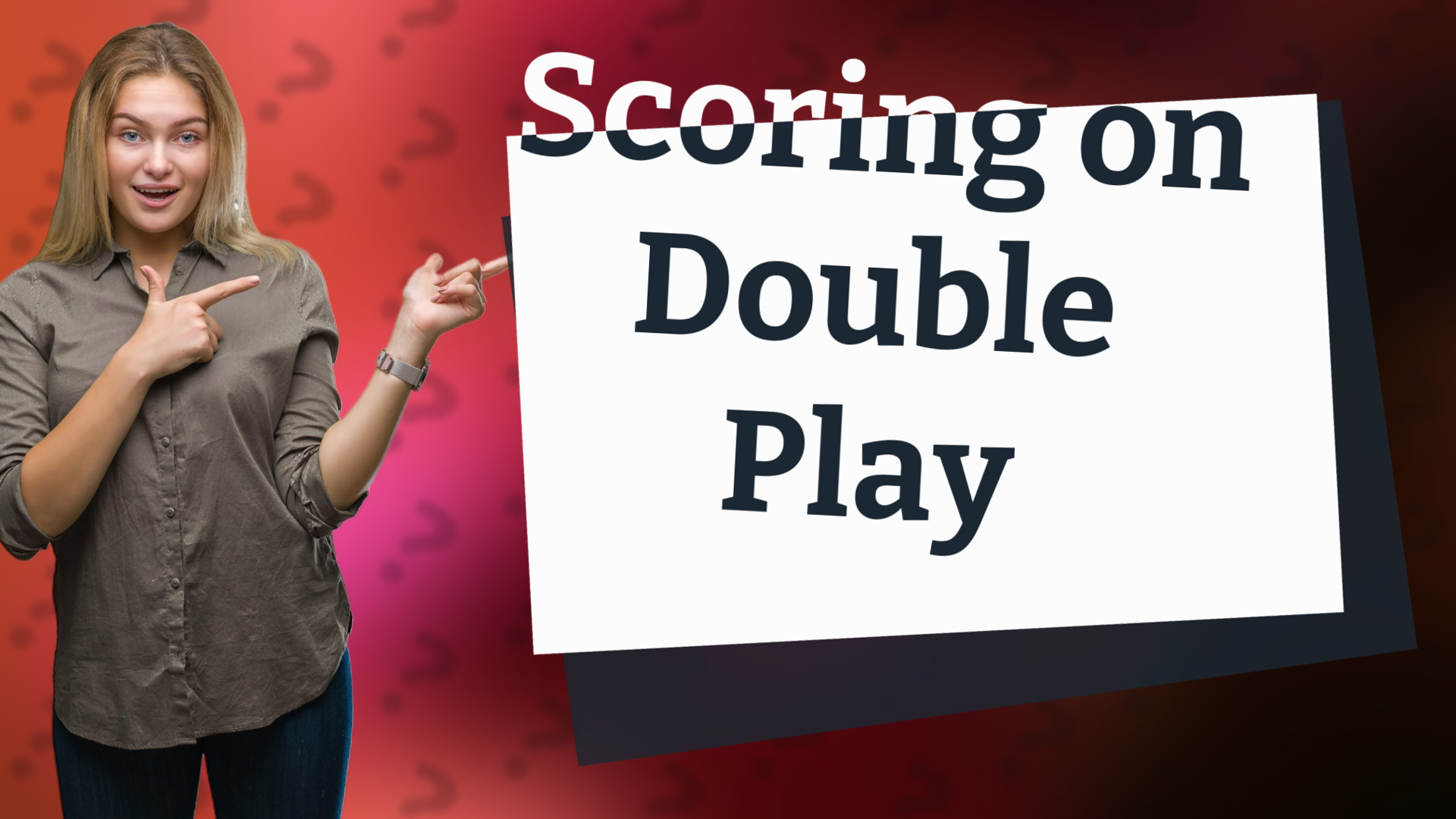 Scoring on Double Play