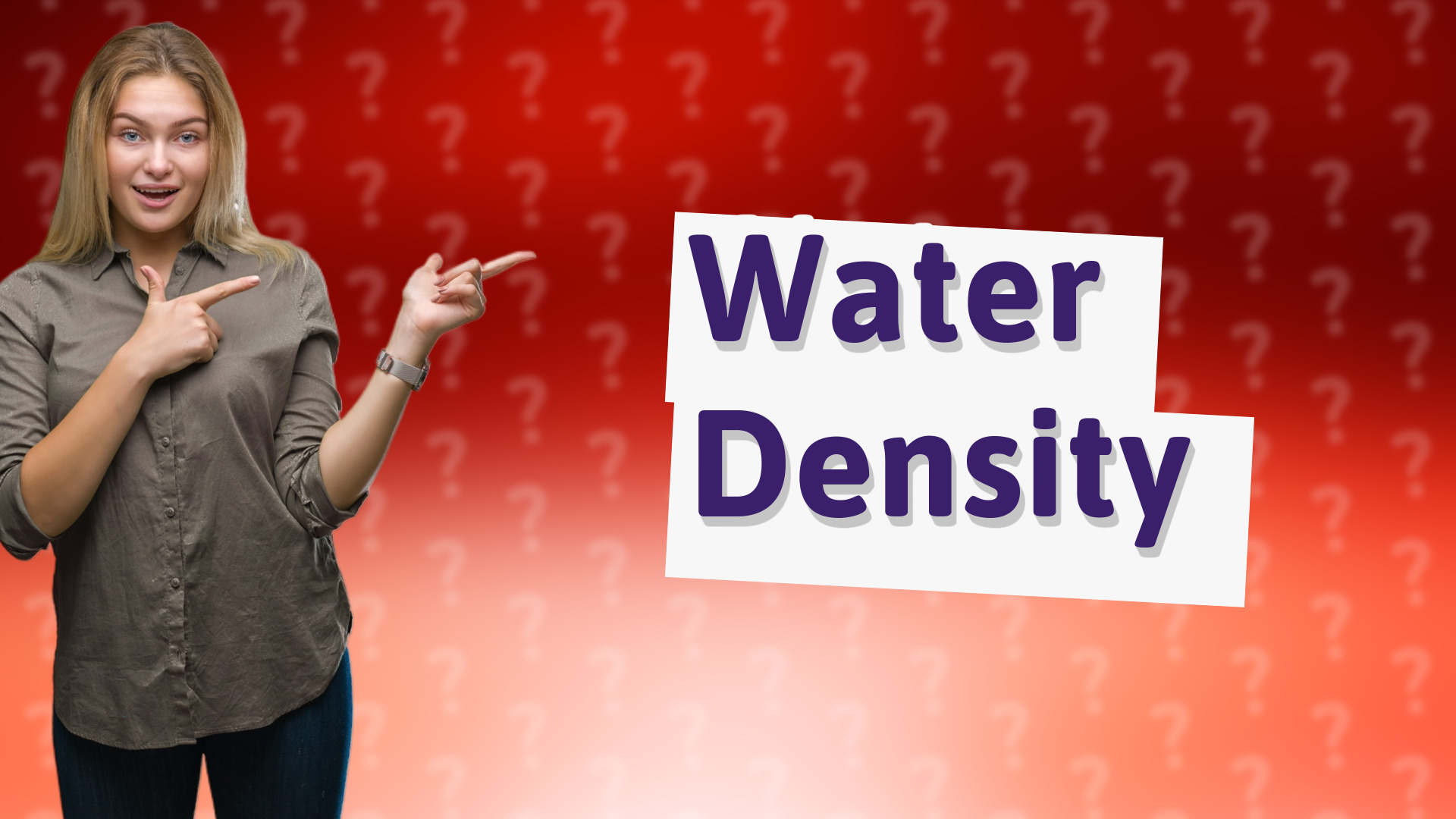 Water Density