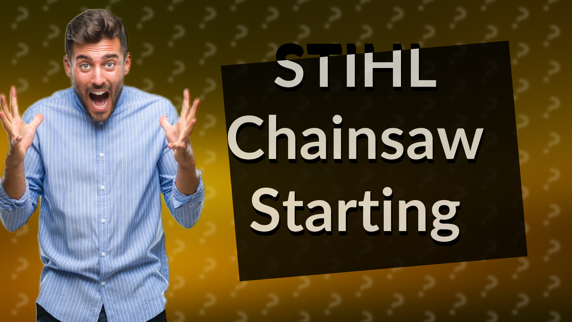 STIHL Chainsaw Starting