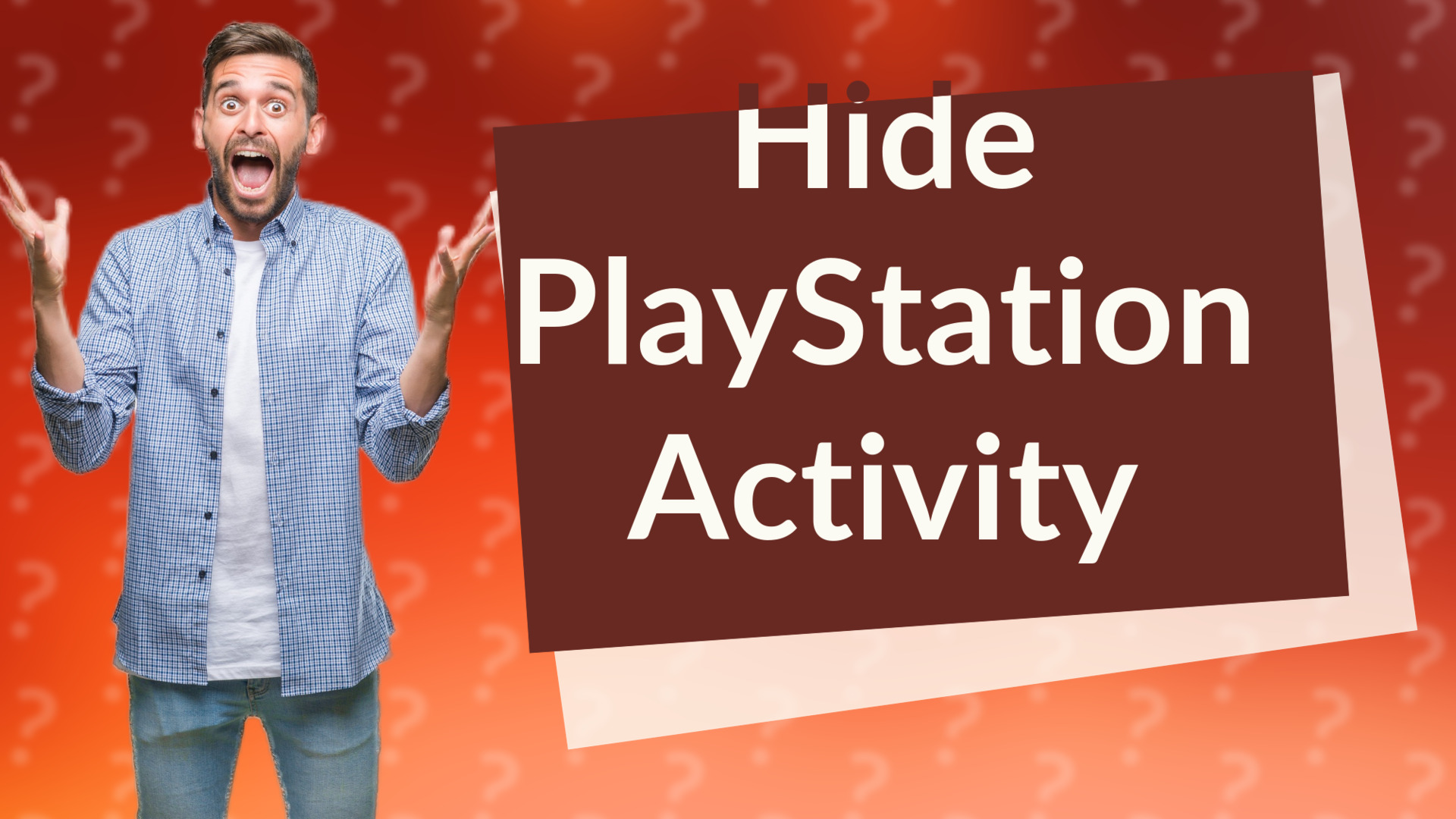 Hide PlayStation Activity