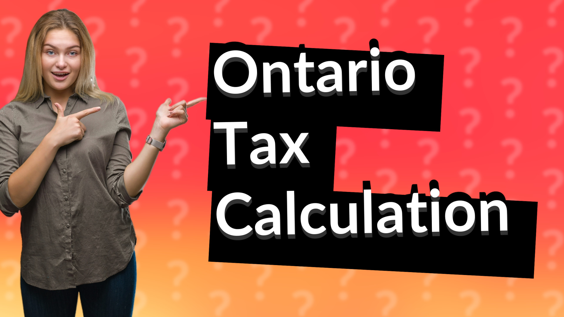 Ontario Tax Calculation