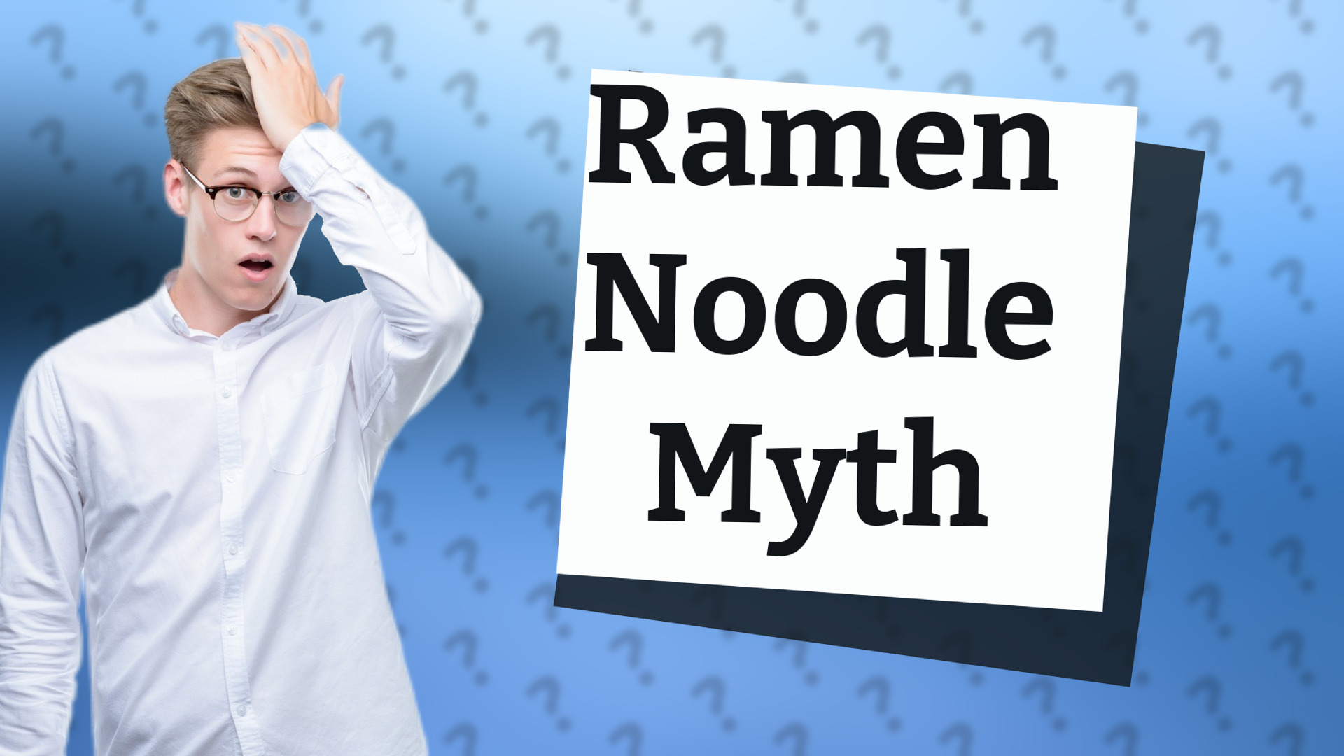 Ramen Noodle Myth