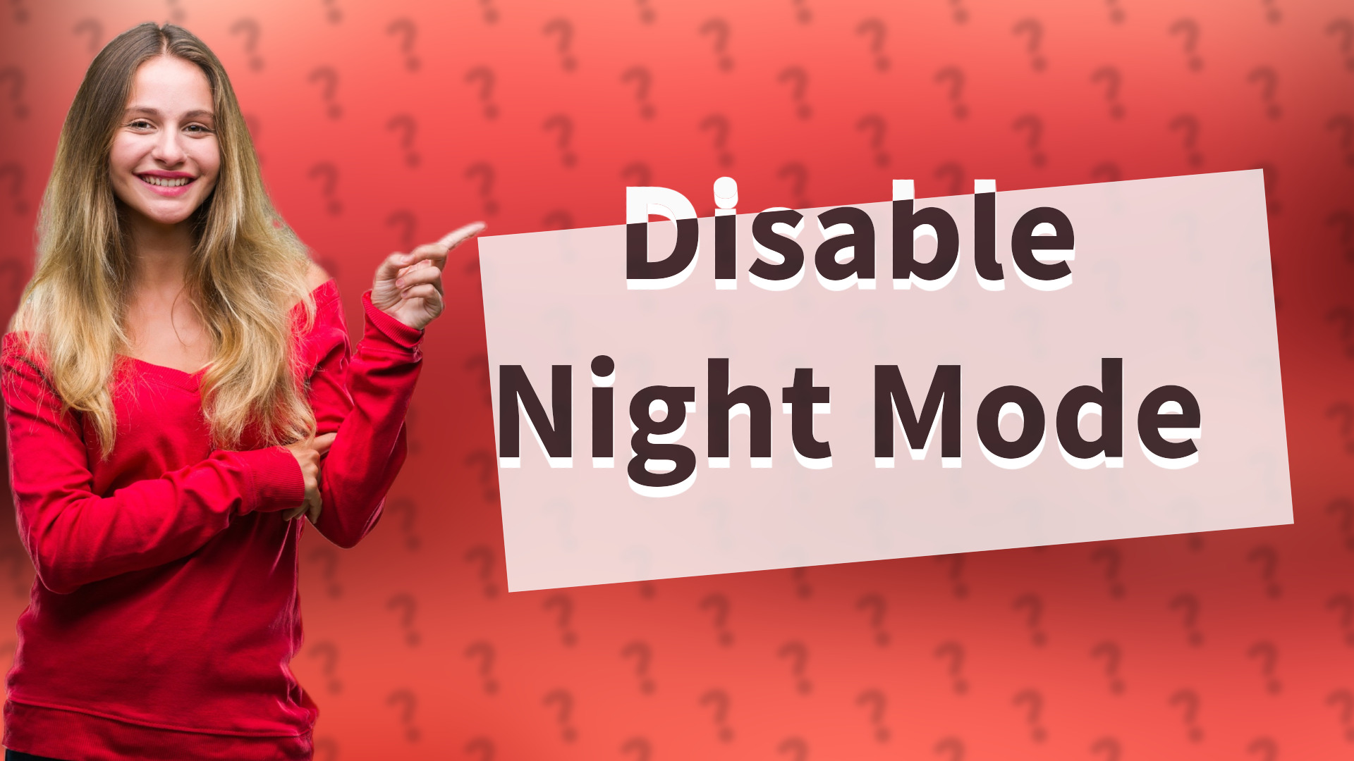 Disable Night Mode
