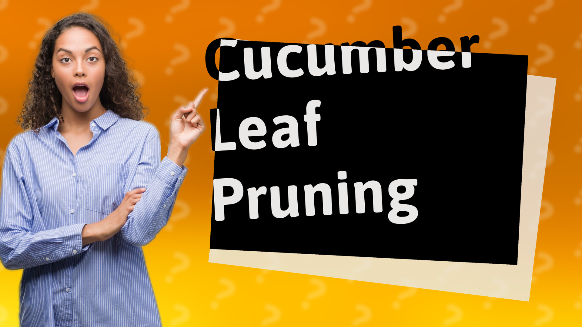 Cucumber Leaf Pruning
