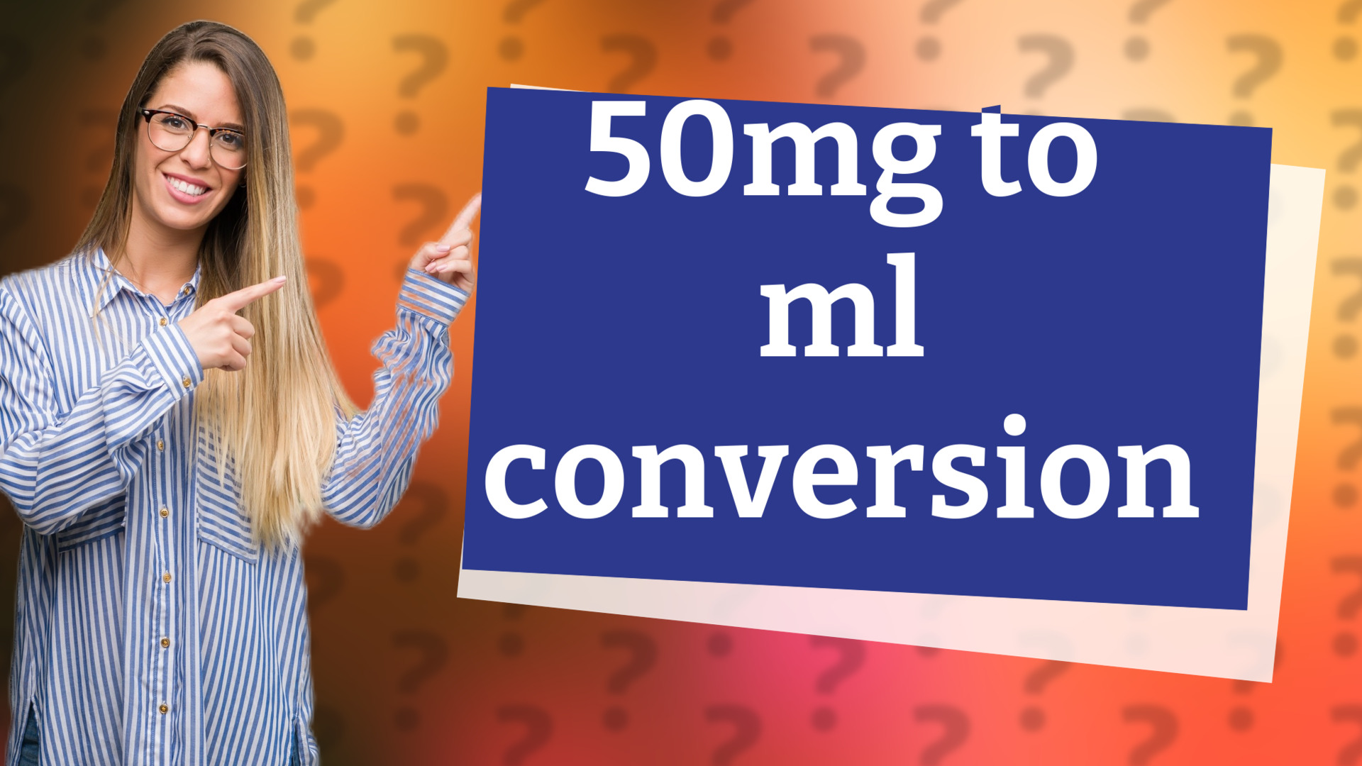 50mg to ml conversion