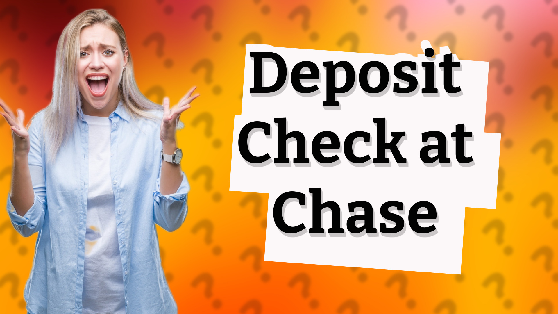 Deposit Check at Chase