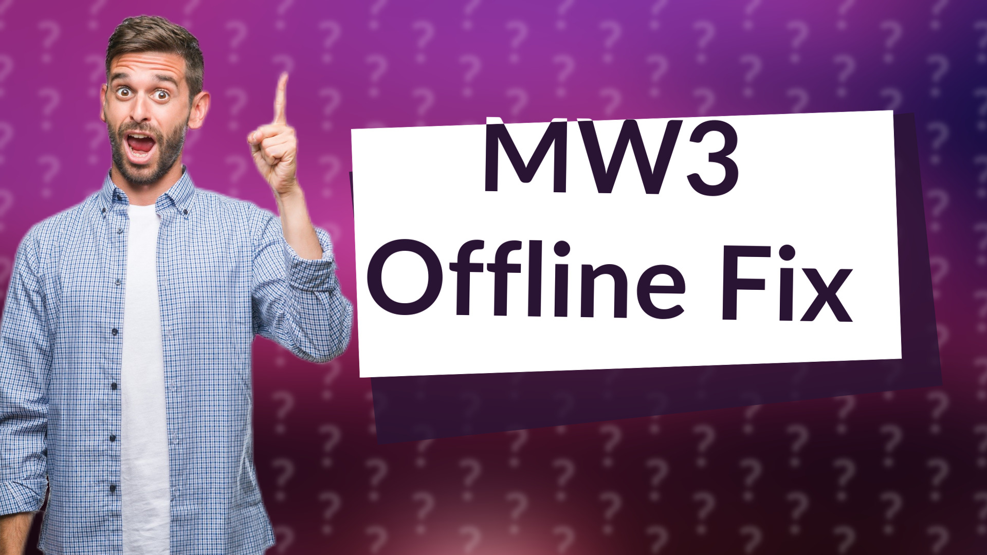 MW3 Offline Fix