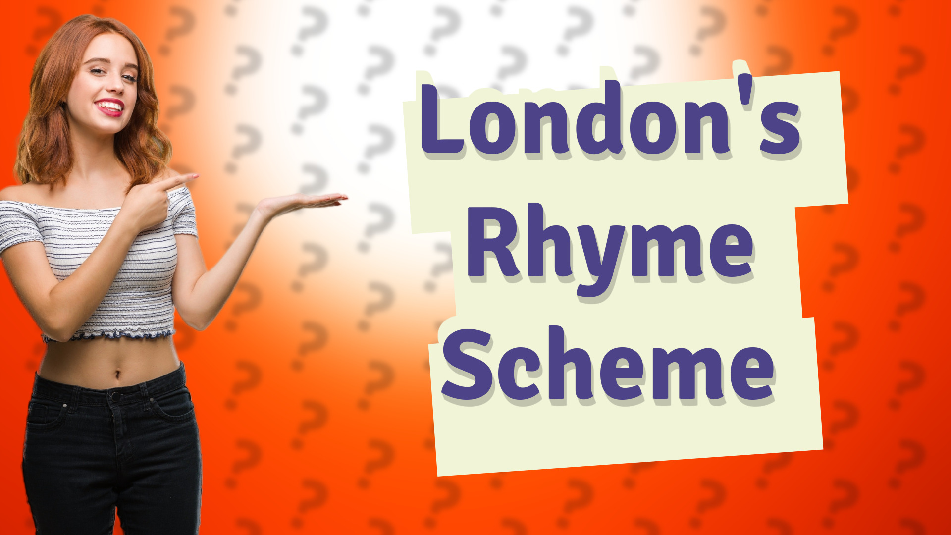 London's Rhyme Scheme