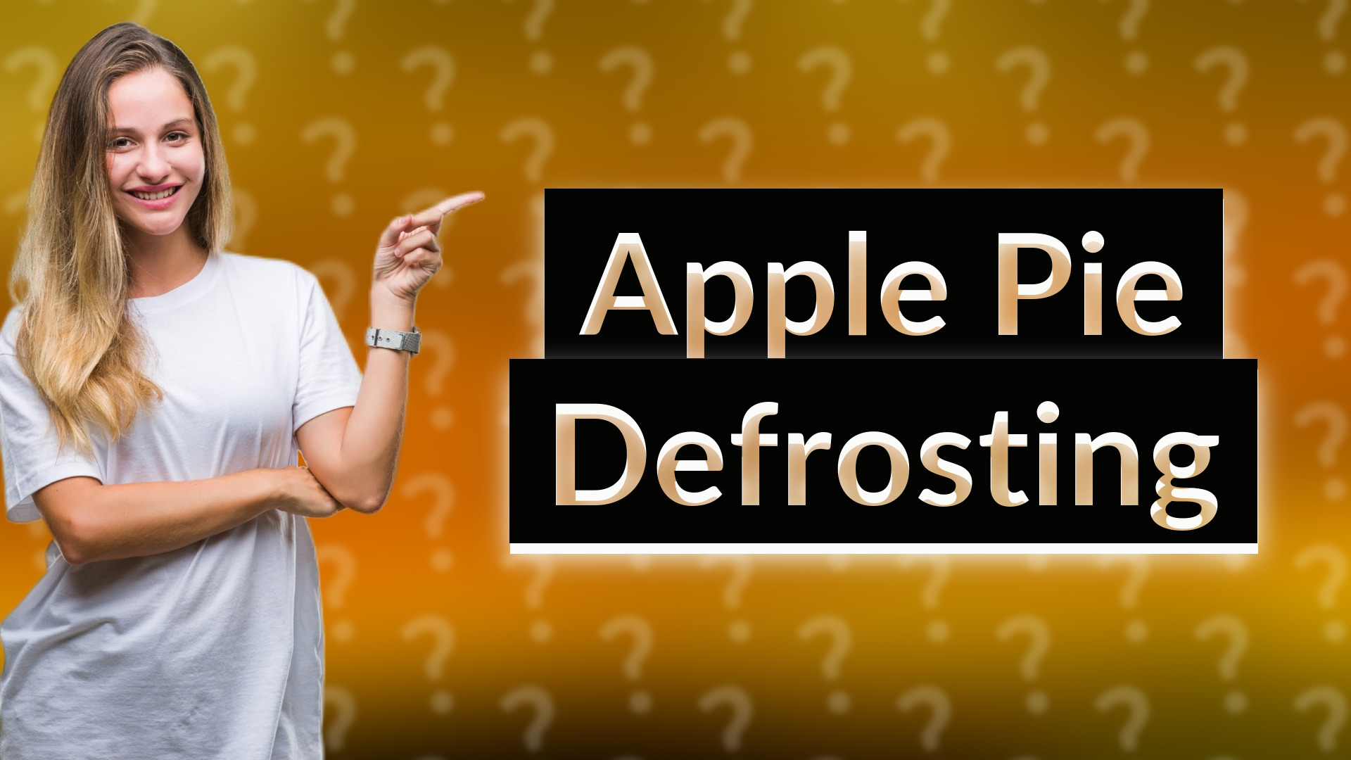 Apple Pie Defrosting