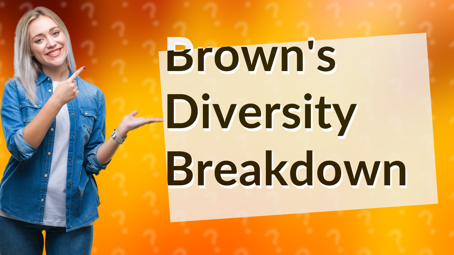 Brown's Diversity Breakdown