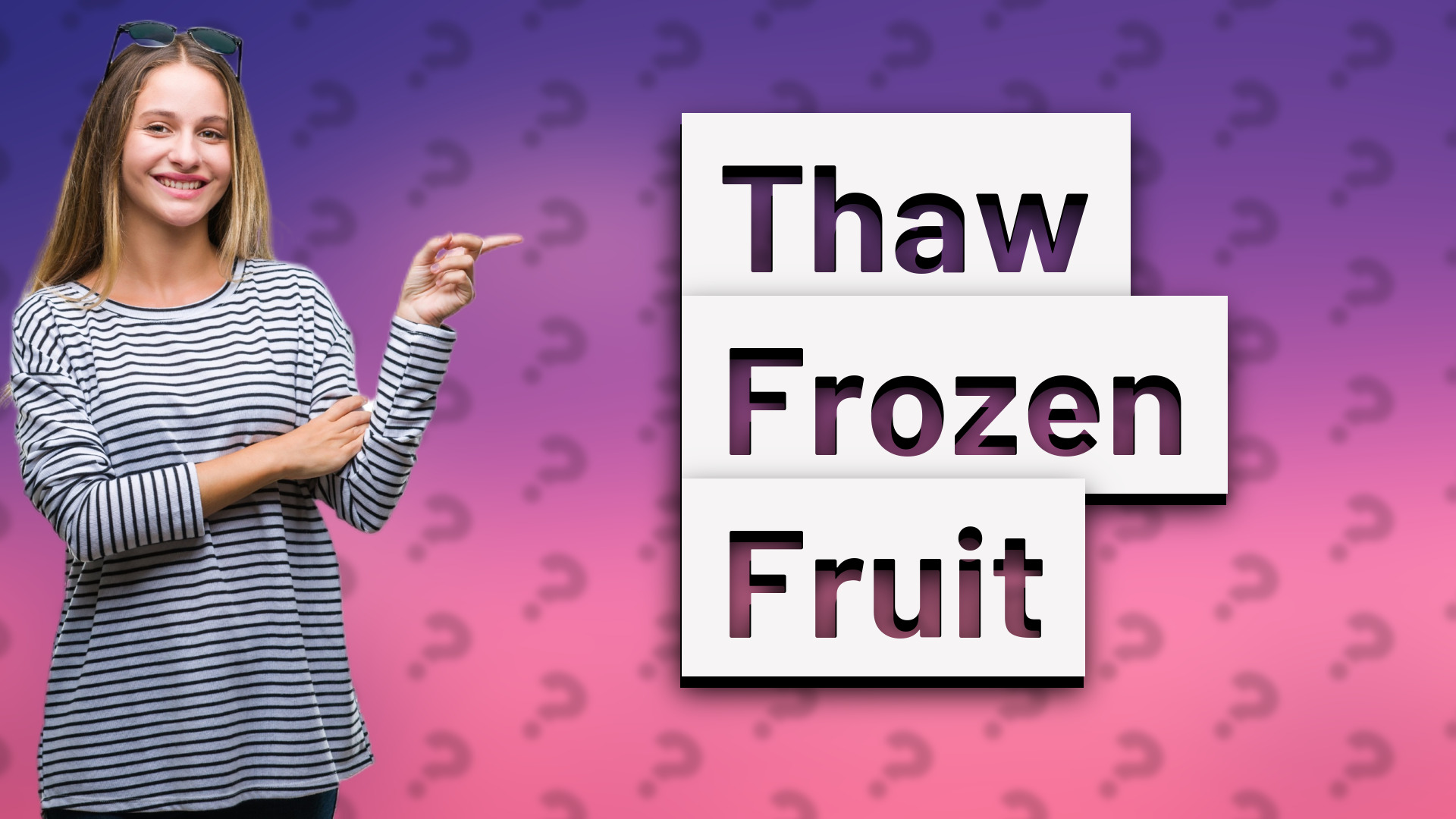 Thaw Frozen Fruit