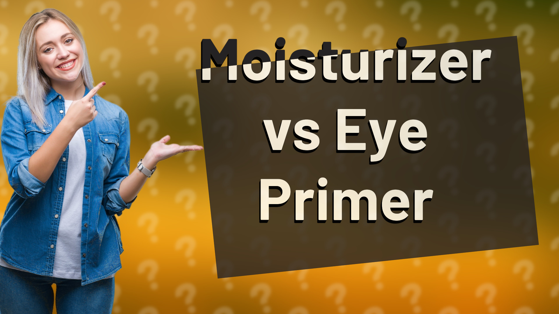 Moisturizer vs Eye Primer