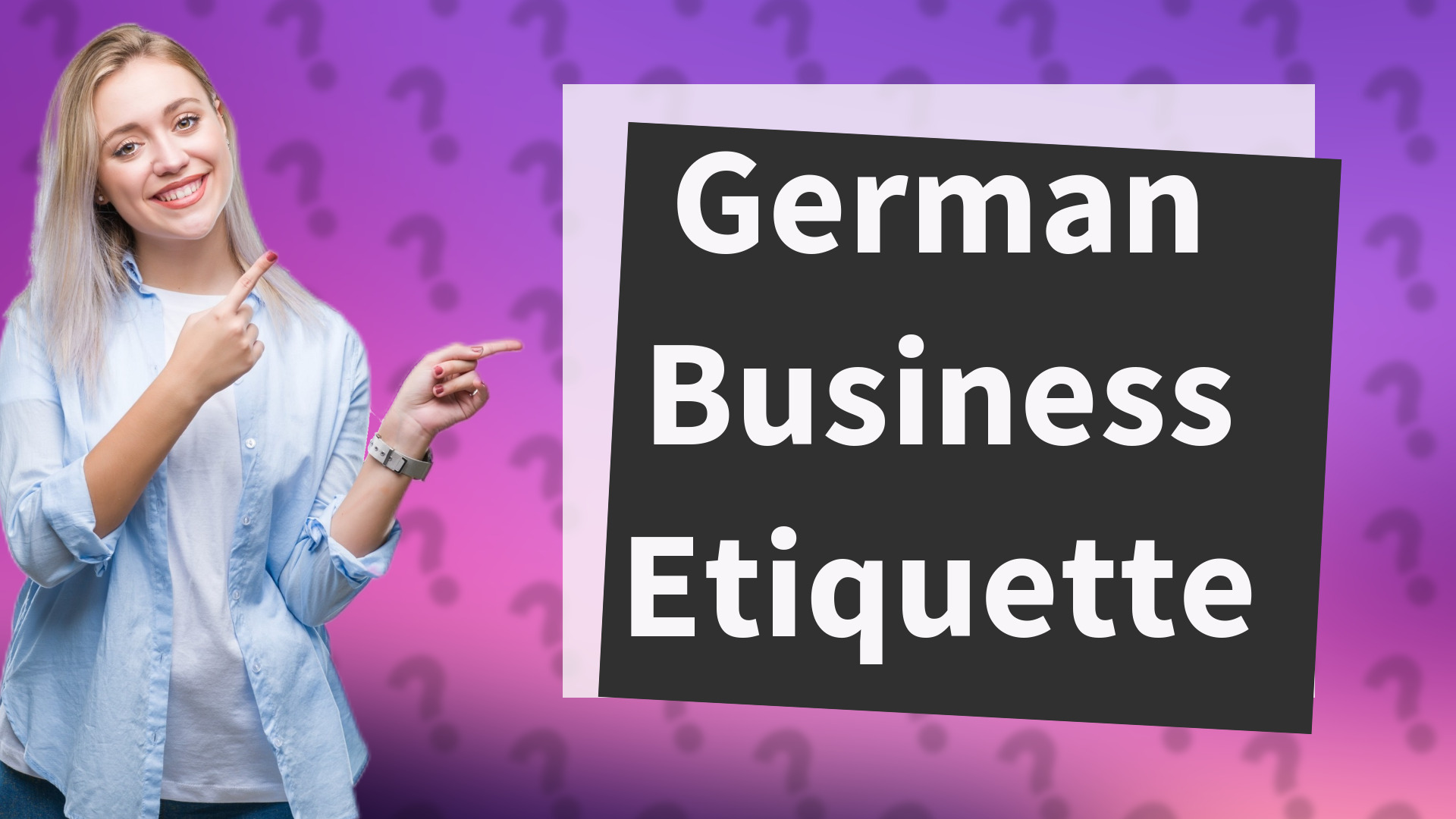 German Business Etiquette
