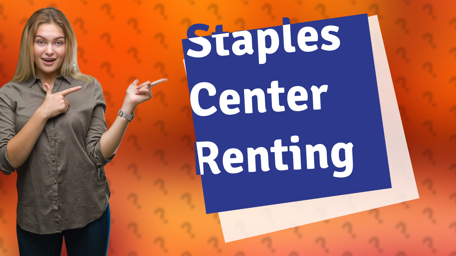 Staples Center Renting