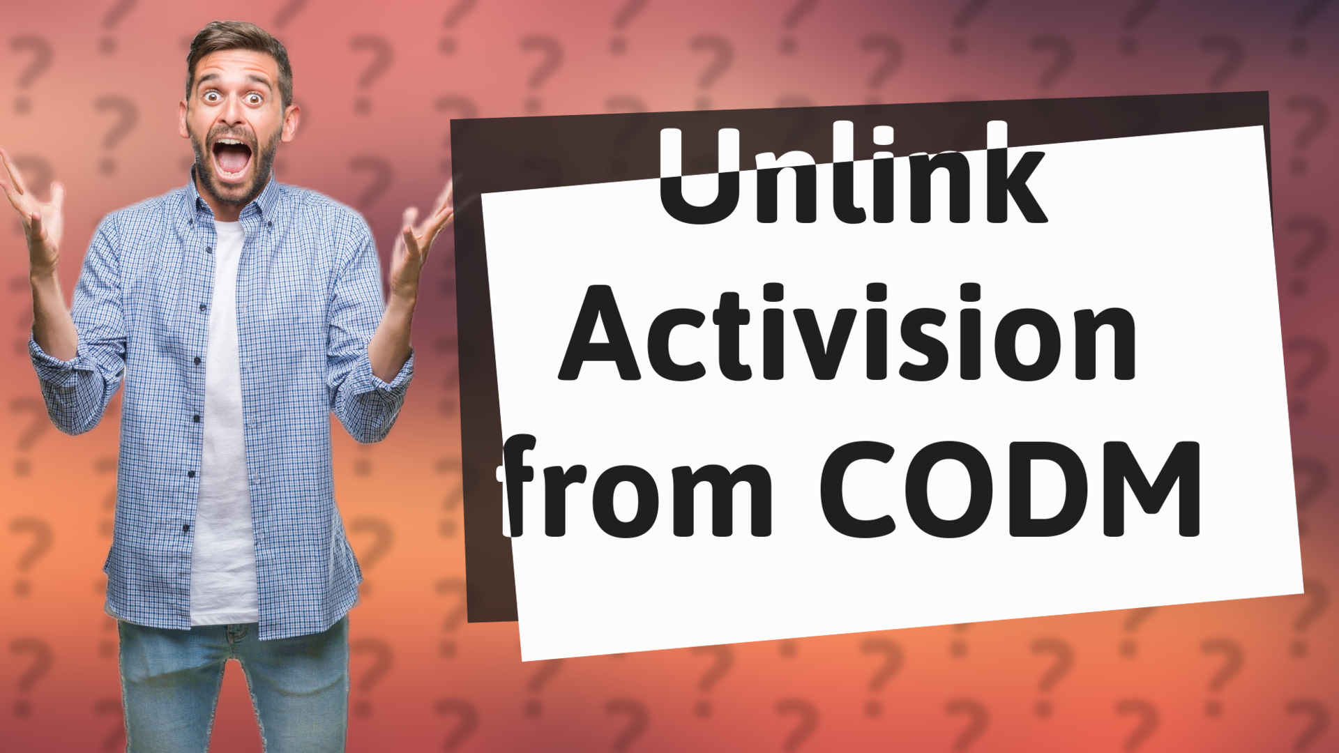 Unlink Activision from CODM