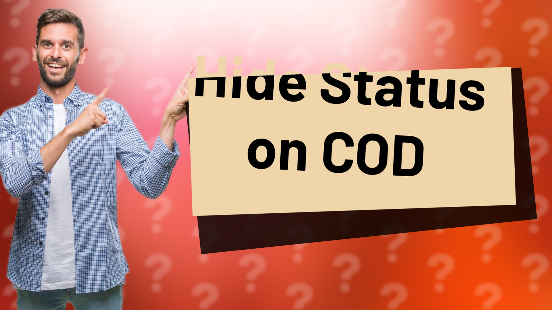 Hide Status on COD