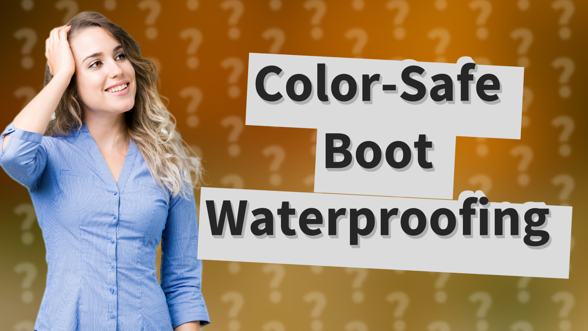 Color-Safe Boot Waterproofing