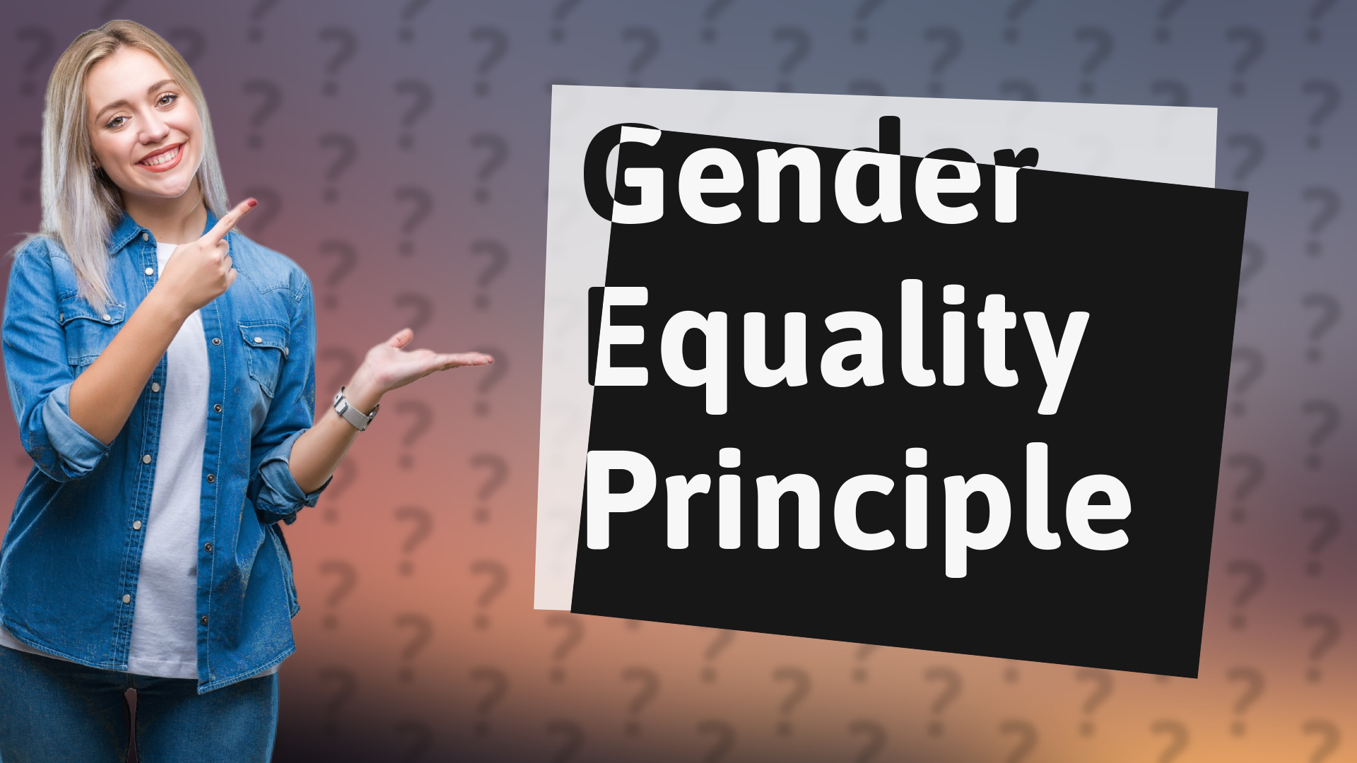 Gender Equality Principle