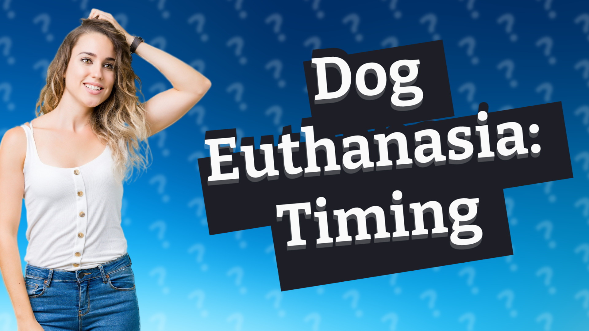 Dog Euthanasia: Timing