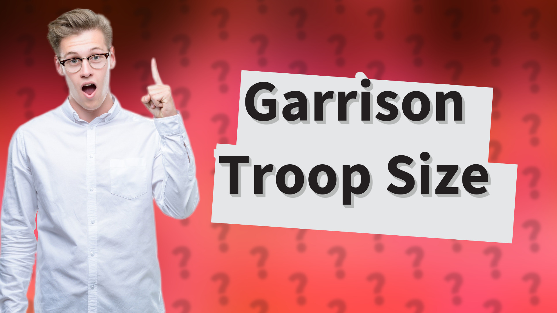 Garrison Troop Size