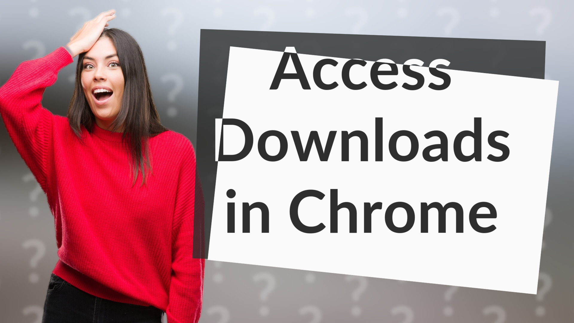 Access Downloads in Chrome