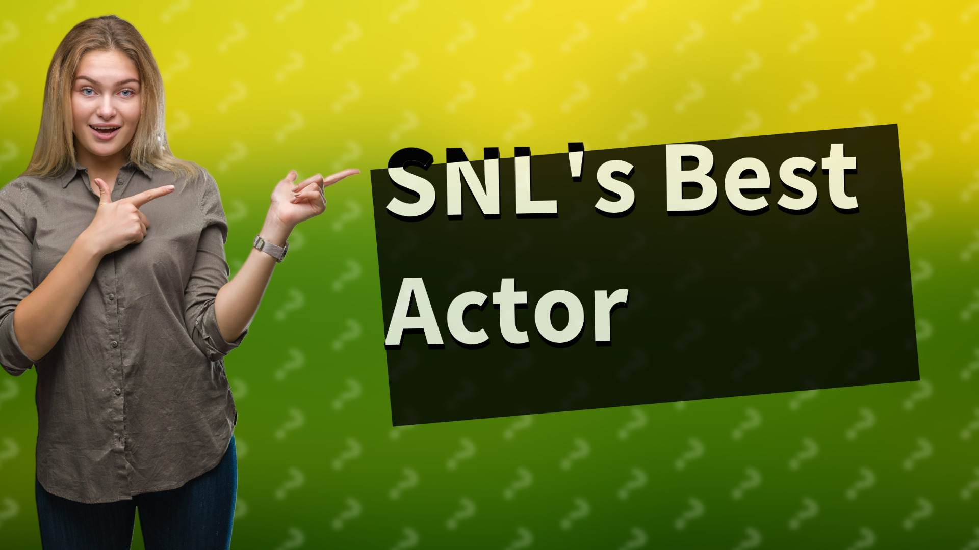 SNL's Best Actor