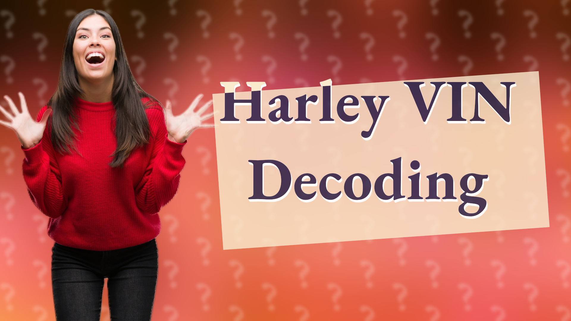 Harley VIN Decoding