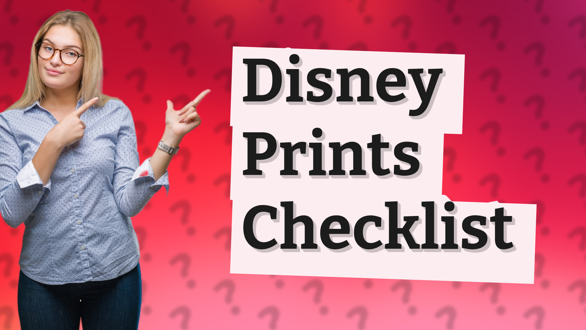 Disney Prints Checklist