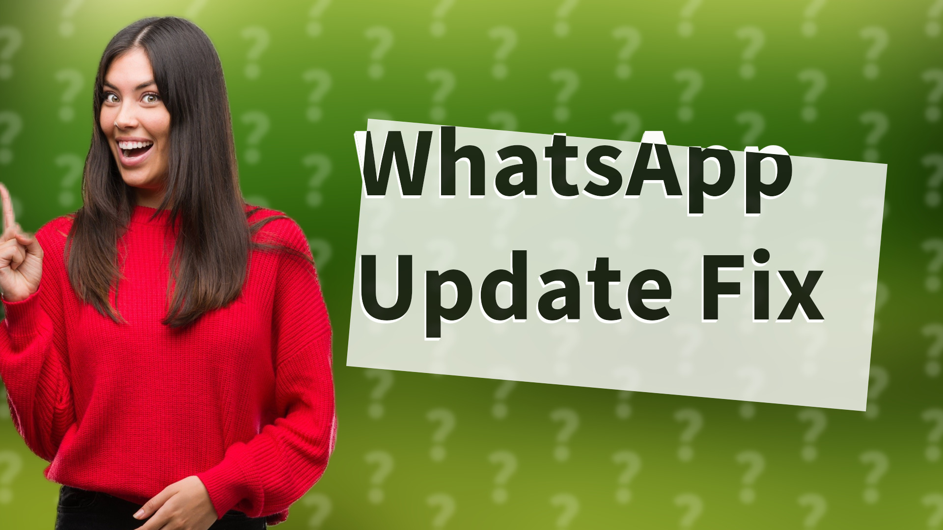WhatsApp Update Fix