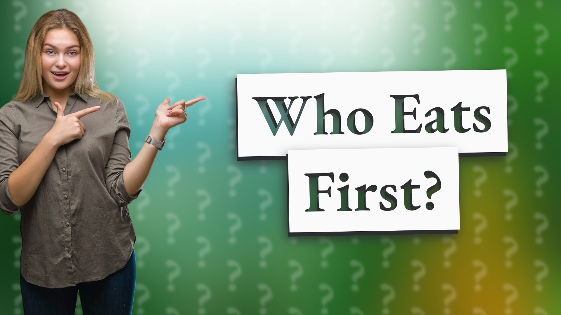 Who Eats First?