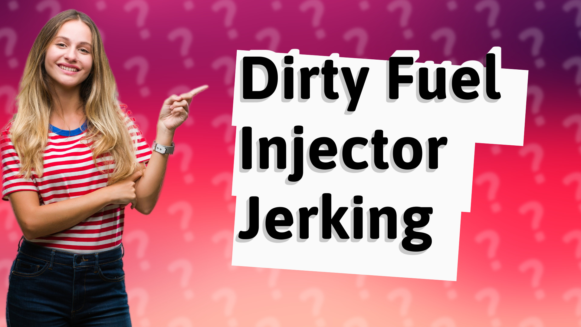 Dirty Fuel Injector Jerking