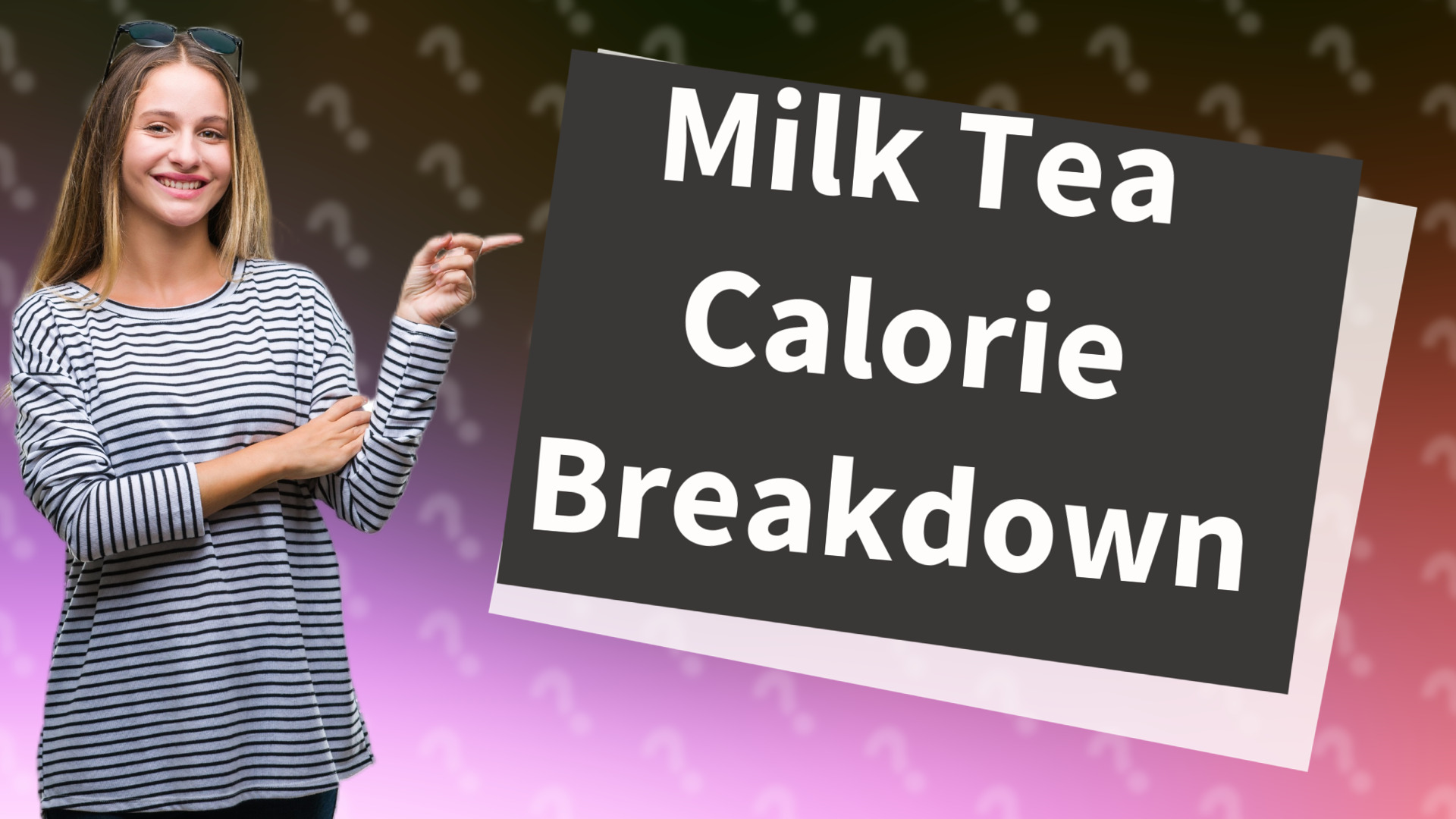 Milk Tea Calorie Breakdown