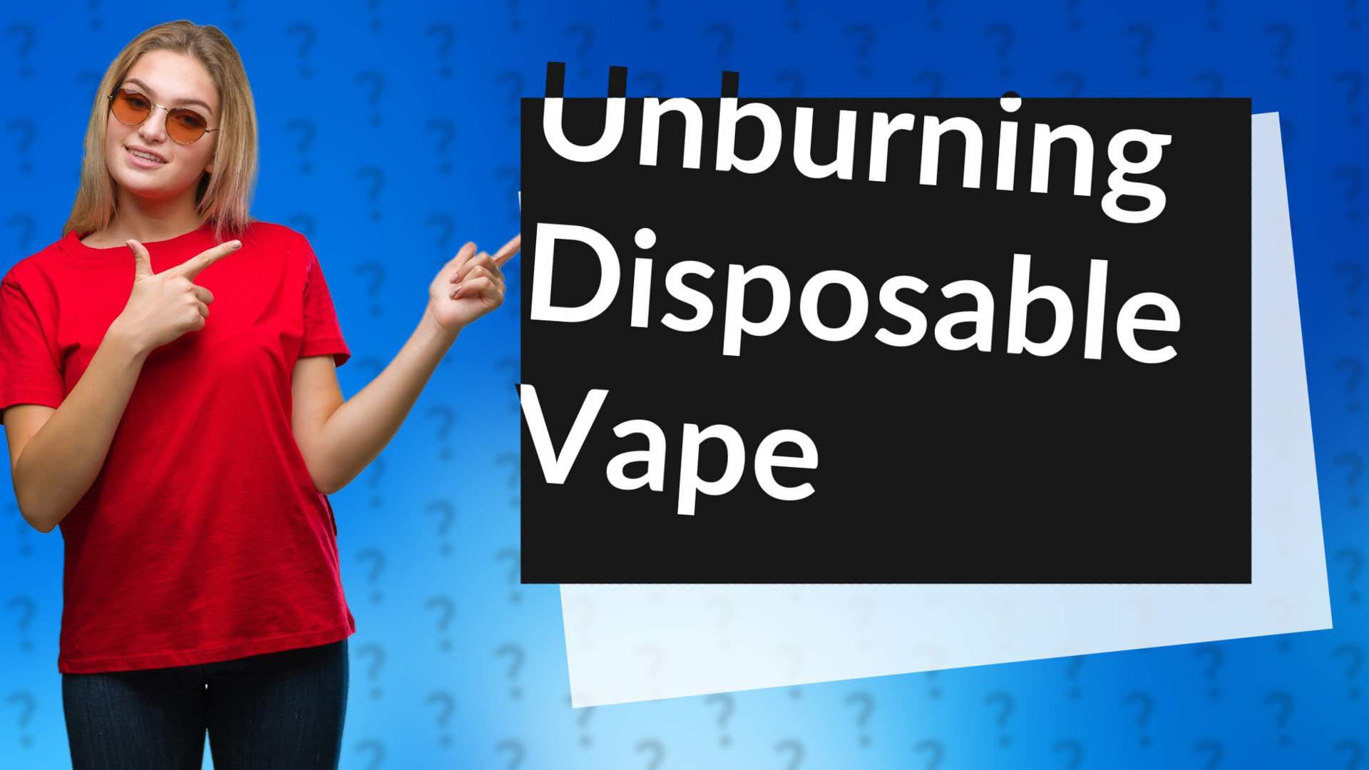 Unburning Disposable Vape