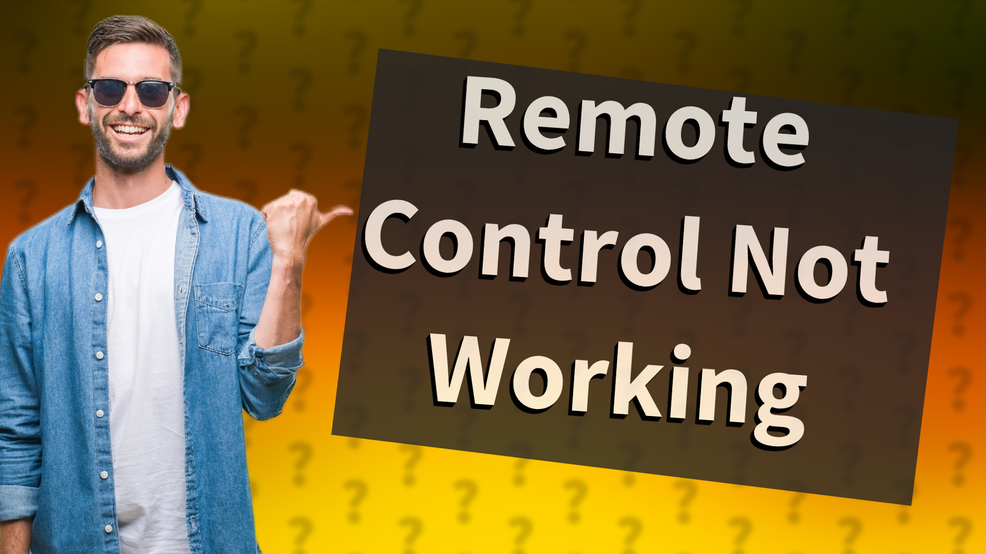 Remote Control Not Working