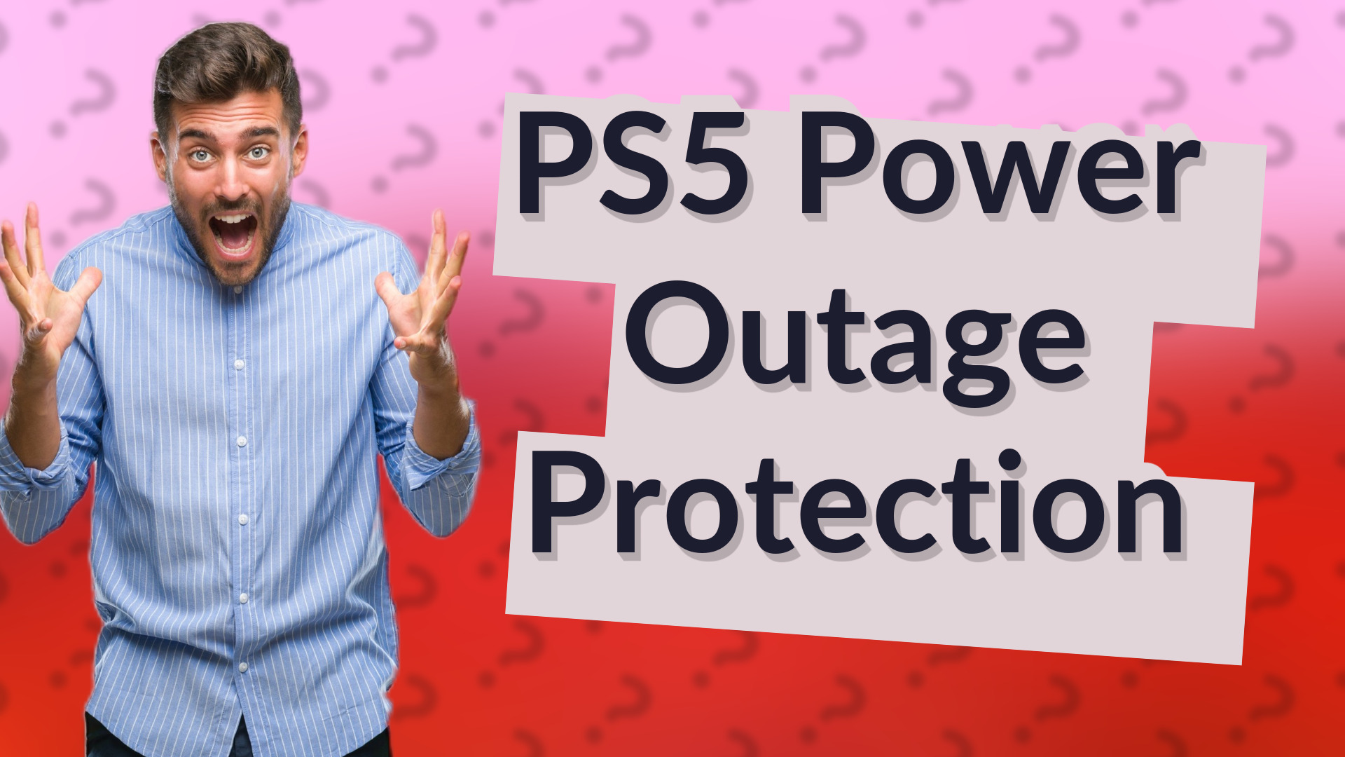 PS5 Power Outage Protection