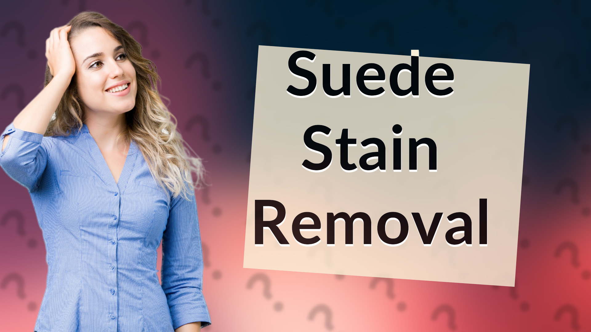 Suede Stain Removal