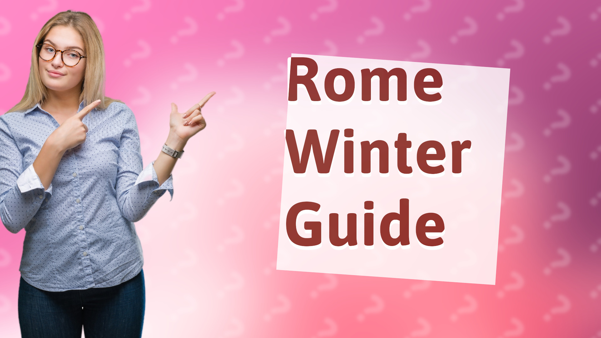 Rome Winter Guide