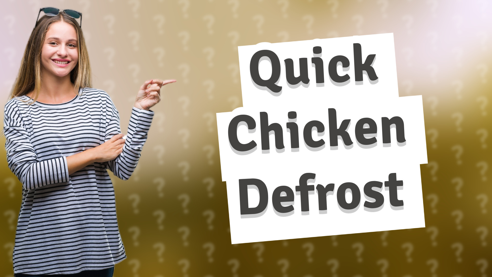 Quick Chicken Defrost