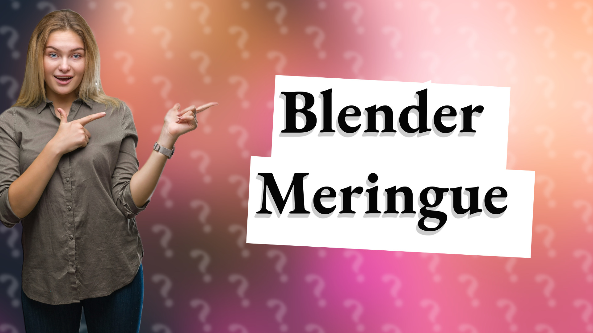Blender Meringue